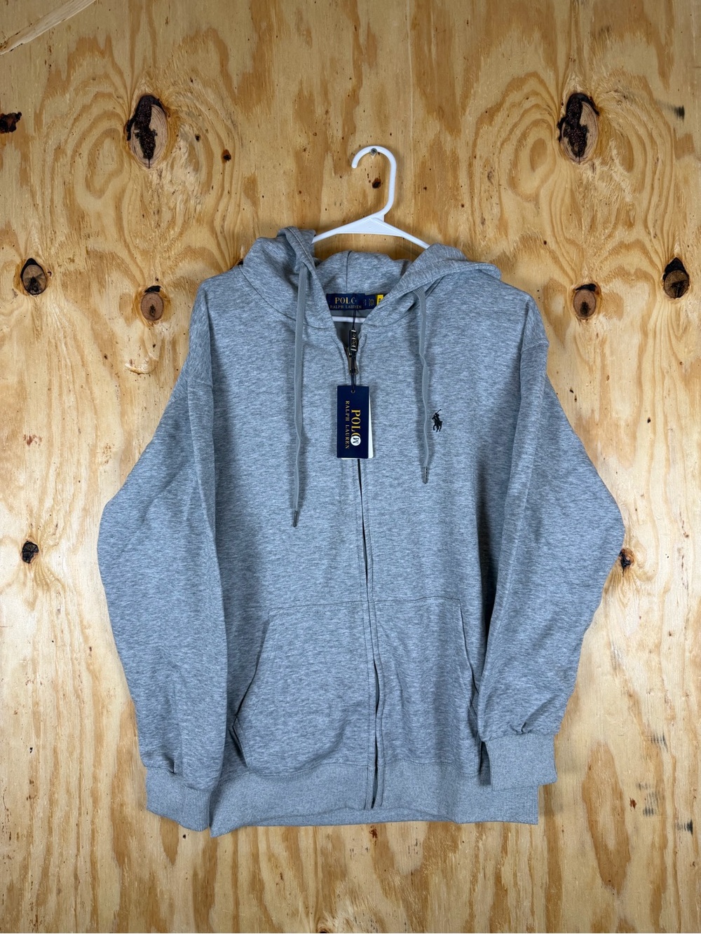 Polo by Ralph Lauren Light Gray Zip-Up Hoodie - NWT